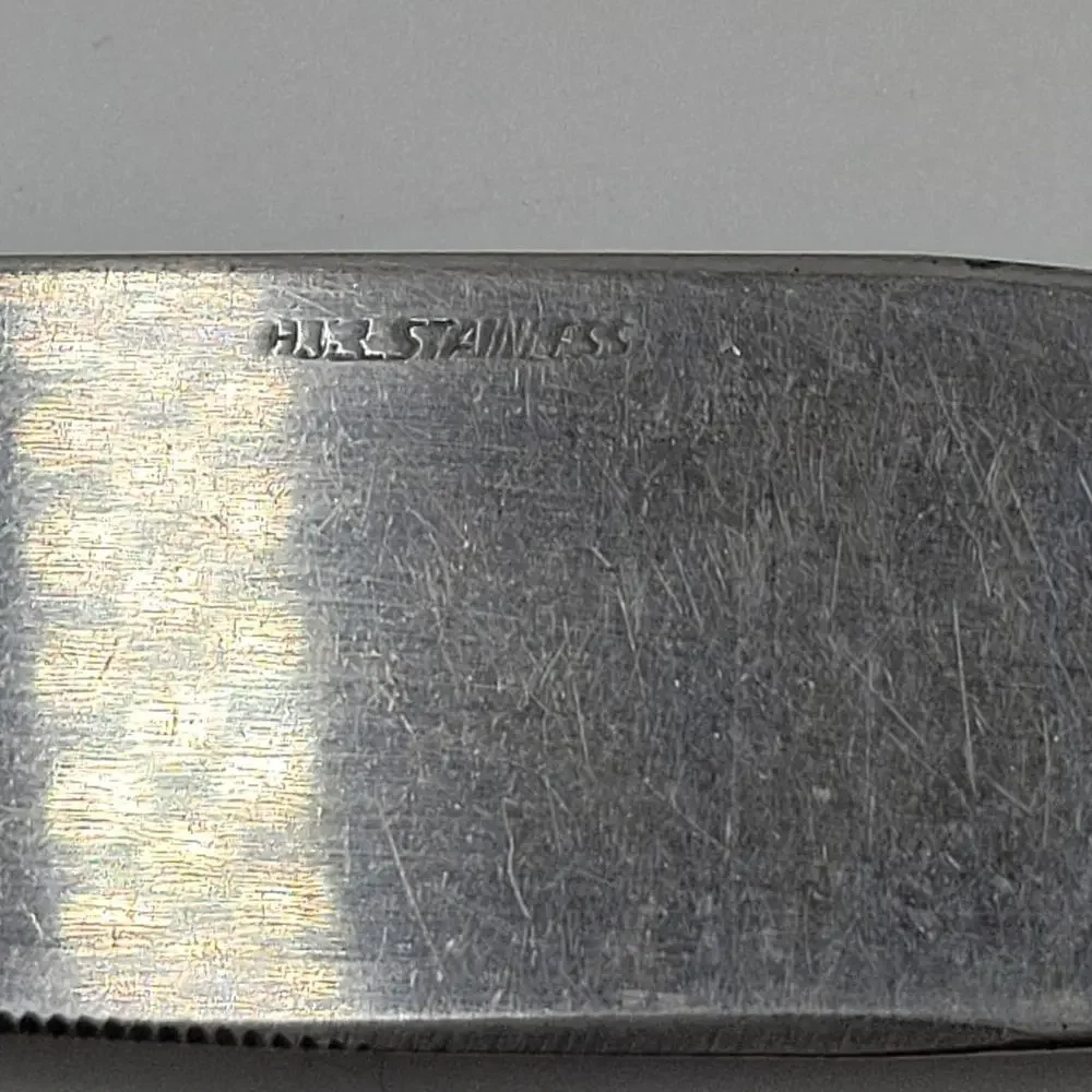 Vintage Home Kitchen Hull Knife Stainless Steel Wood Handle Kitchen Collectibles